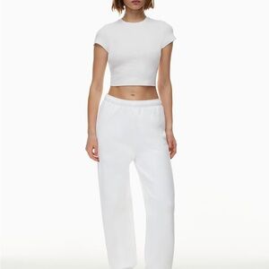 Aritzia White Track Pants